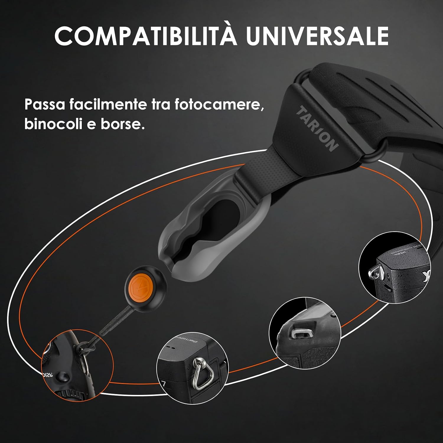 Thumbnail 4 de TARION Tracolla magnetica per DSLR: velocità, sicurezza e regolazione rapida