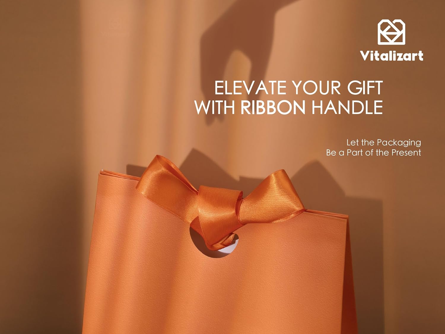 Thumbnail 4 de Vitalizart Paper Gift Bags With Ribbon Handles – Set of 10 Assorted Colors (7.87" x 3.54" x 7.09")