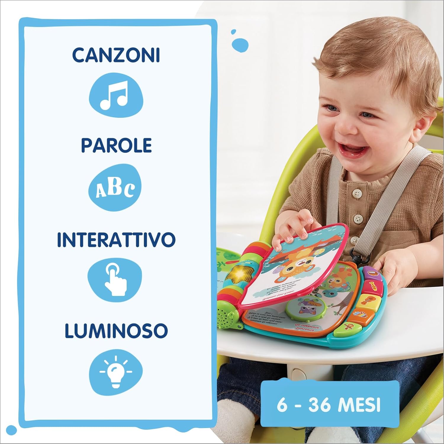 Thumbnail 4 de VTech Il Mio Primo Libro Interattivo – Le Mie Tenere Canzoncine: Libro musicale per neonati