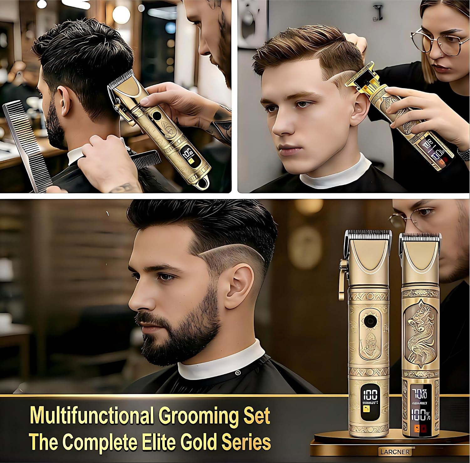 Thumbnail 5 de Hair Clippers for Men Professional: T-Blade Trimmer and Grooming Kit