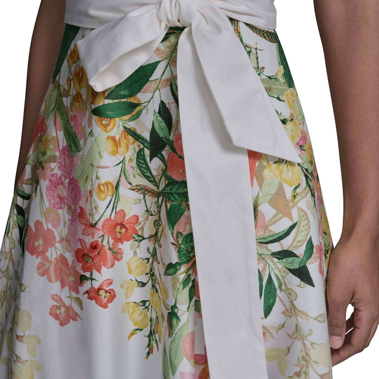 Detalle de Karl Lagerfeld Women's Cotton Sateen Midi Dress