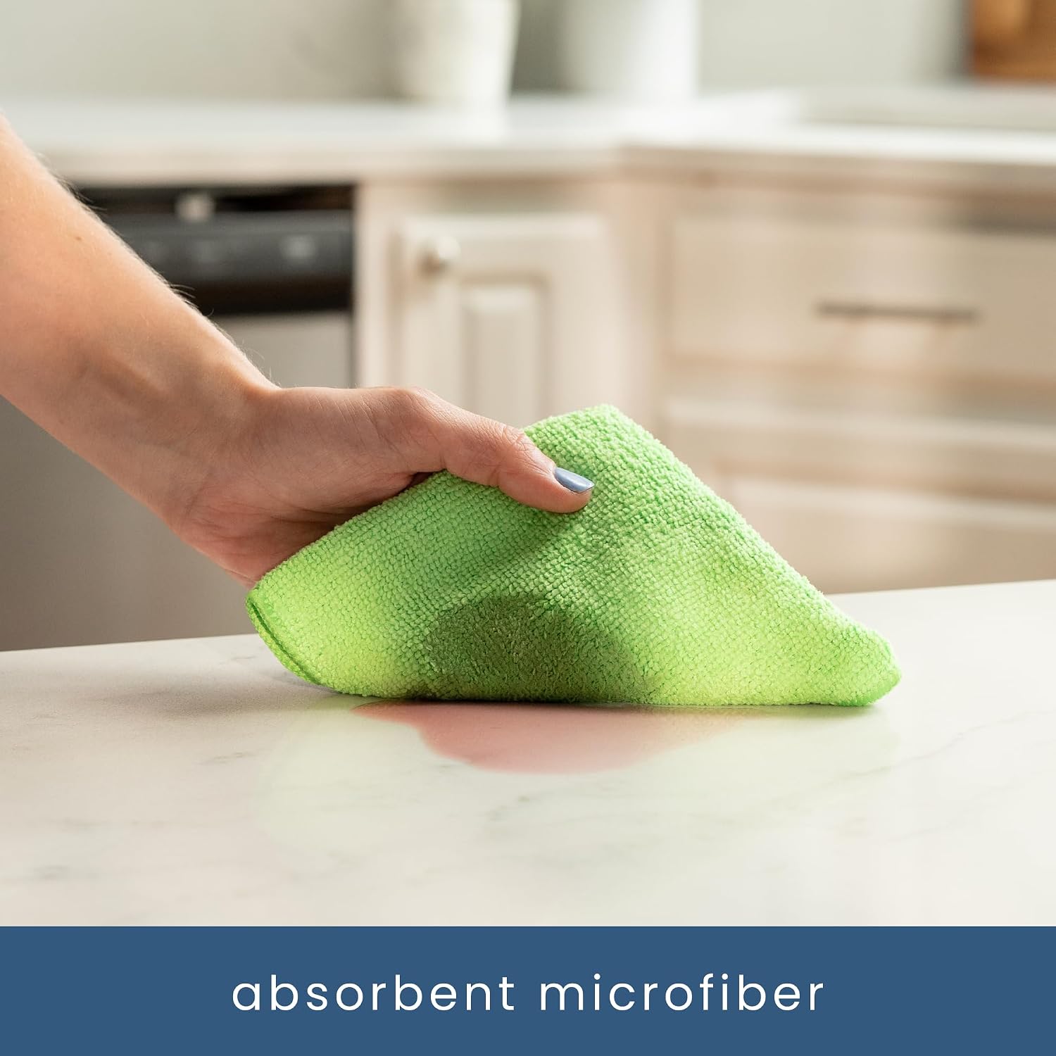 Detalle 2 de S&T INC. 100 Pack Microfiber Cleaning Cloth 11.5" 🧽