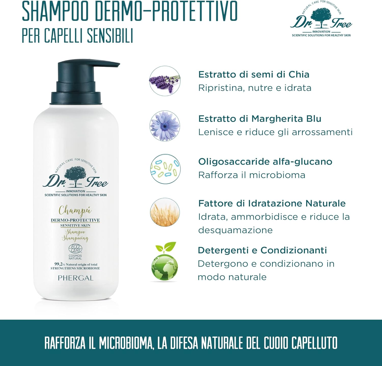 Thumbnail 2 de Dr. Tree Shampoo Dermoprotettivo Cuoio Capelluto Sensibile – Airless 400ml