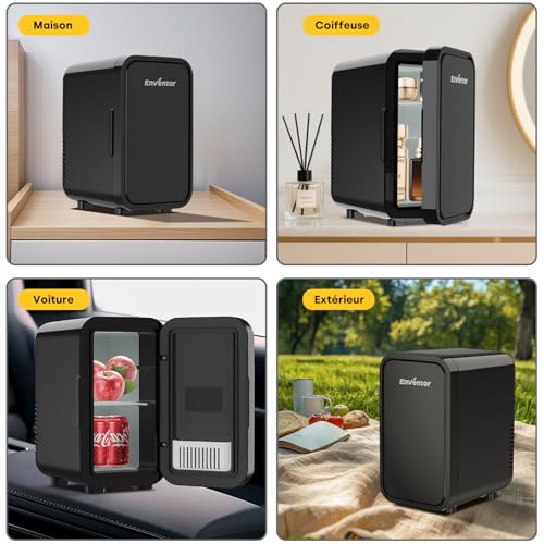 Thumbnail 6 de Enventor Mini Frigo 6L : réfrigération et chauffage nomade, 230V/12V, noir