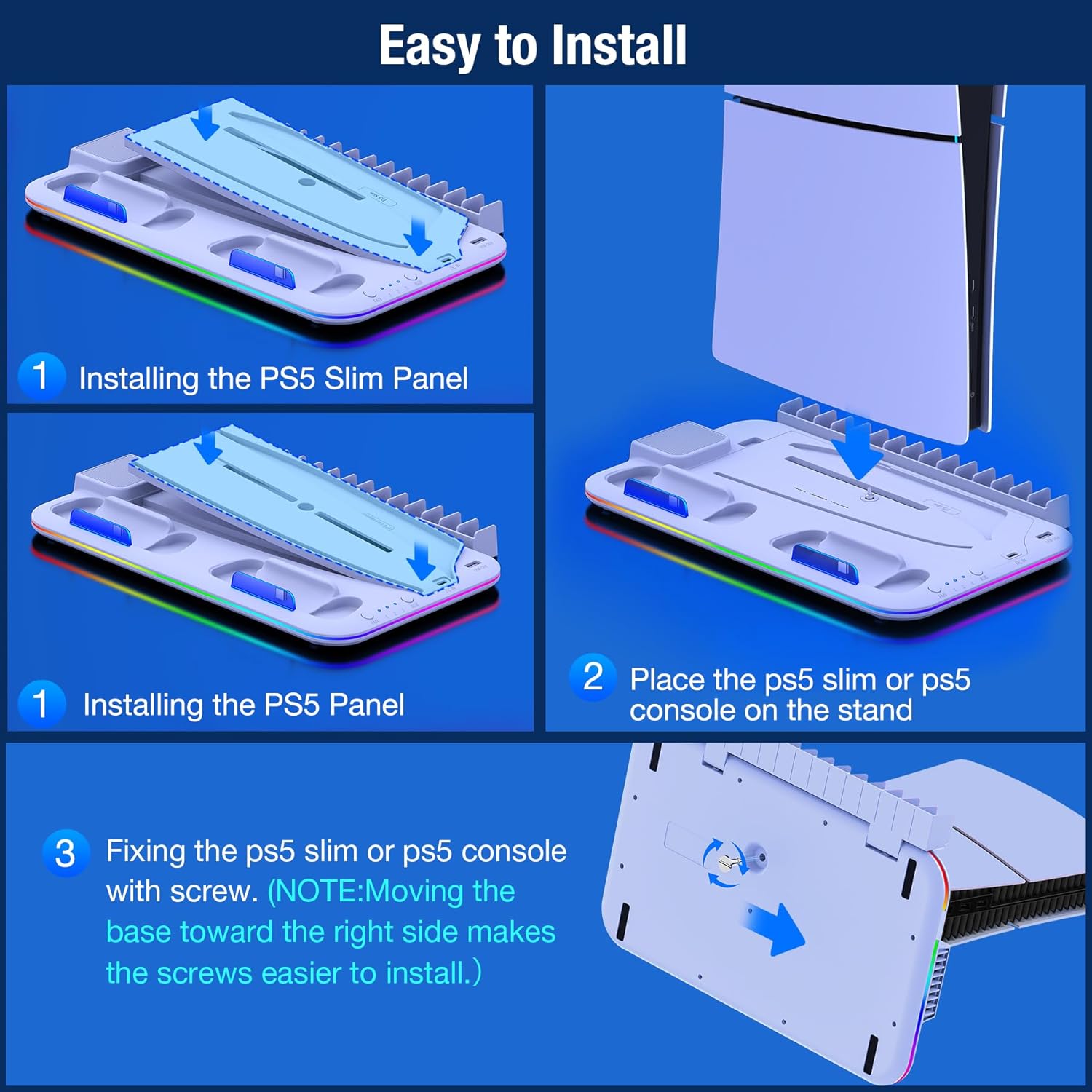 Thumbnail 6 de PS5 Cooling Station with Dual Controller Charger and RGB — a practical all-in-one accessory