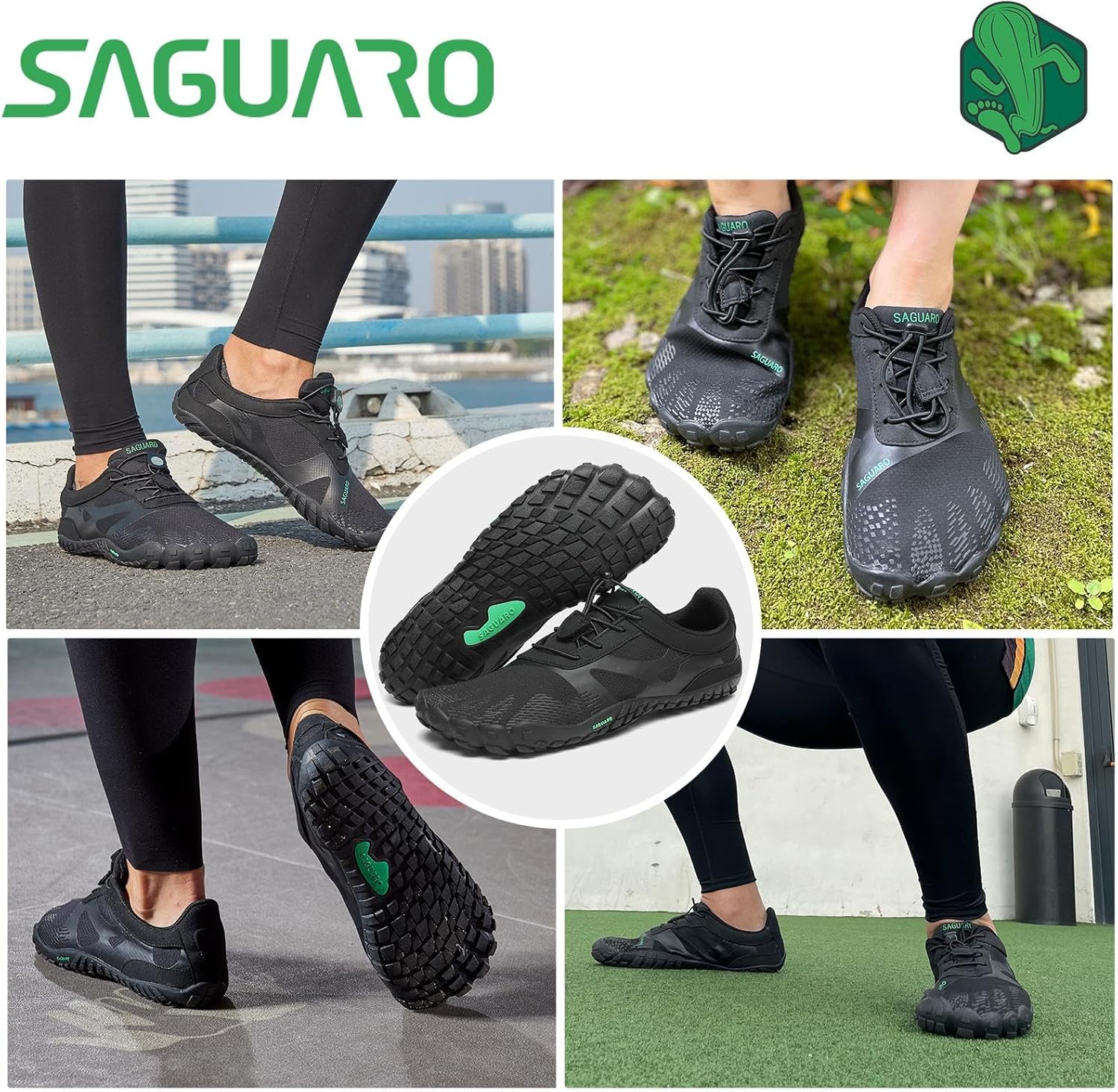 Thumbnail 1 de SAGUARO Barfußschuhe Traillaufschuhe Gr. 36-50