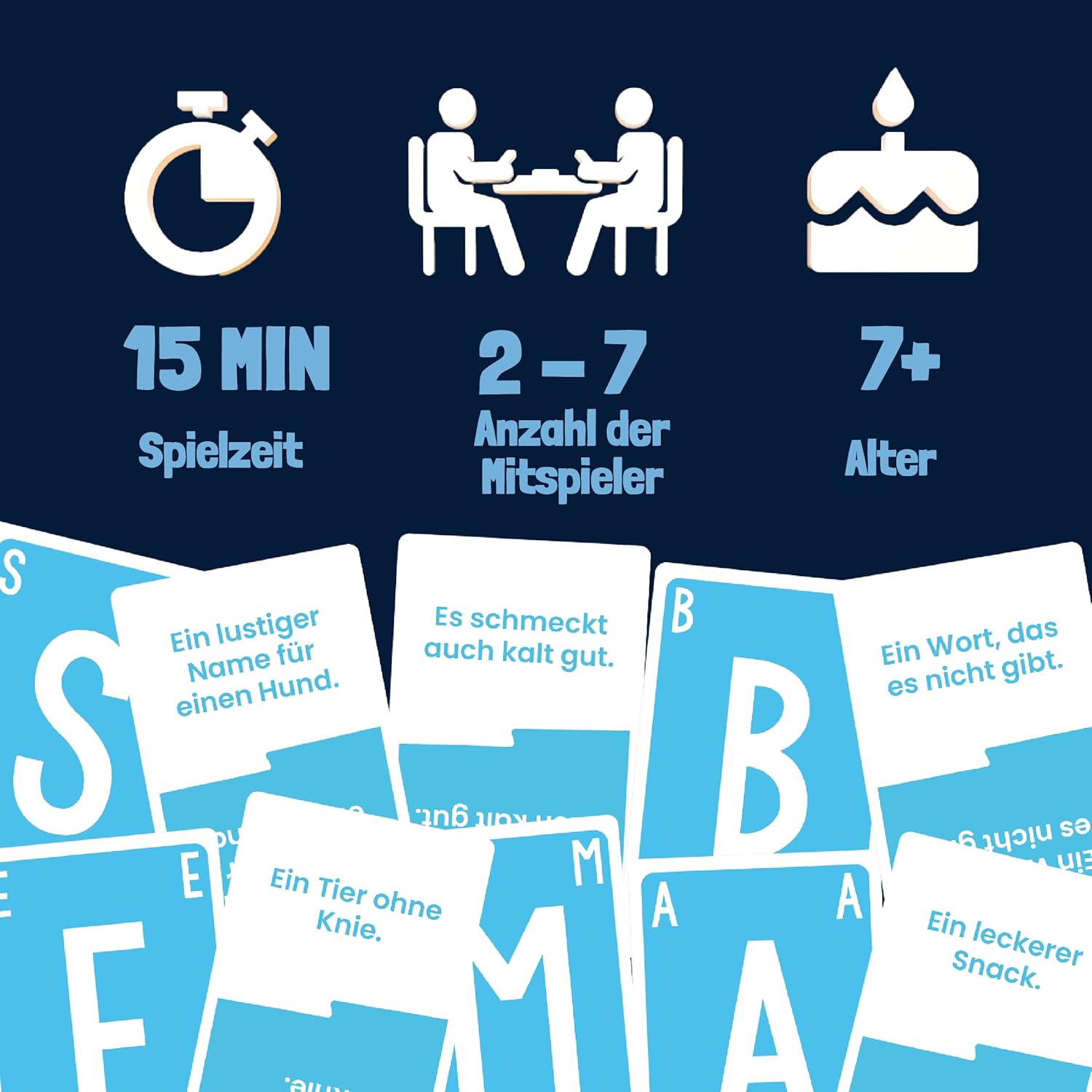 Thumbnail 2 de ATM Gaming QuickStop „Das Buchstaben-Duell“ – Familien-Edition, Kartenspiel für 2–7 Spieler ab 7 Jahren