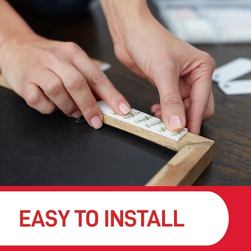 Detalle de Command Picture Hanging Strips, Value Pack: 10 Pairs Small + 8 Pairs Medium (36 Strips) for Damage-Free Hanging