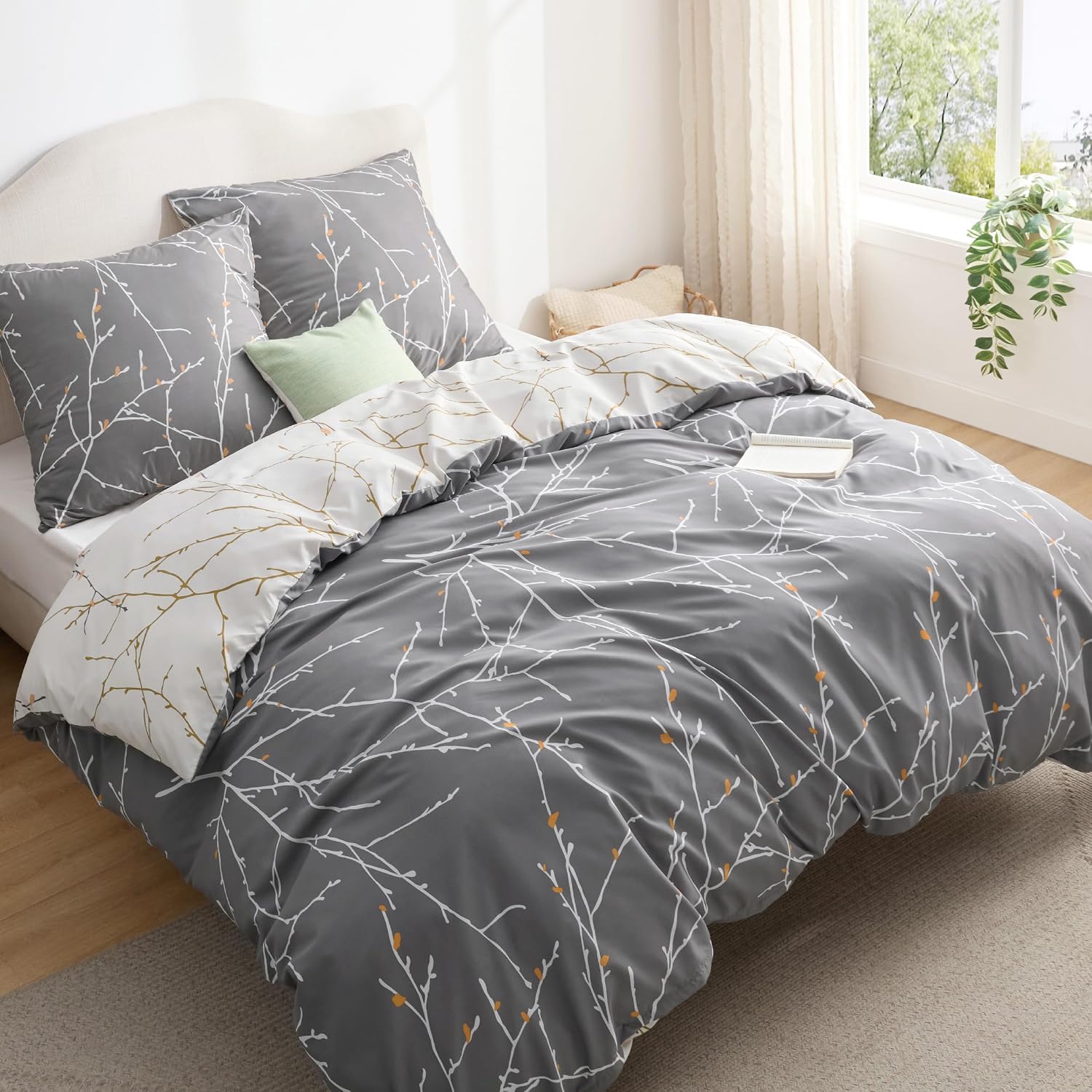 Detalle de Bedsure Housse 220x240 cm Parure Réversible