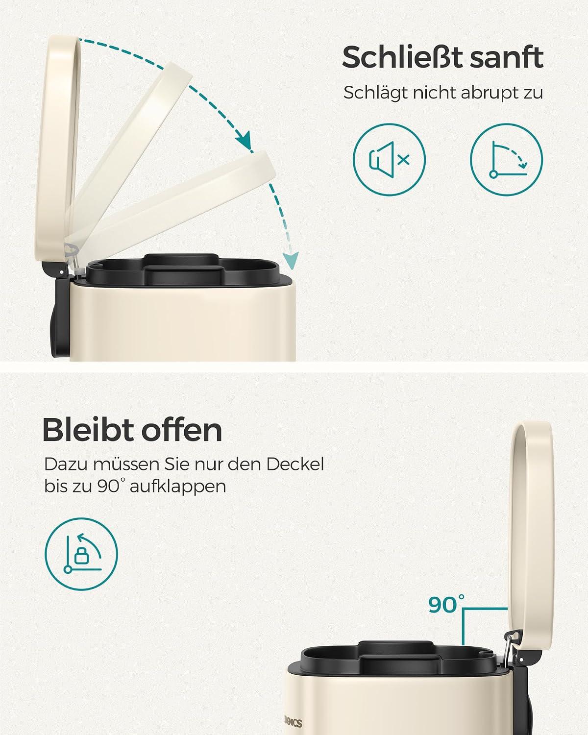Thumbnail 2 de SONGMICS Mülleimer Küche 30 Liter