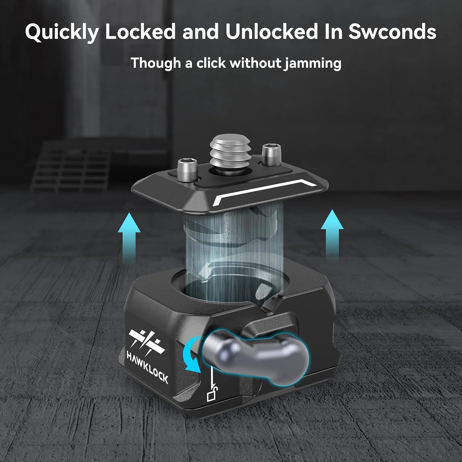Detalle de SMALLRIG HawkLock Mini-Schnellwechselplatte 3513 (1/4 Zoll) für Canon, Sony – für Stativ, Einbeinstativ & mehr