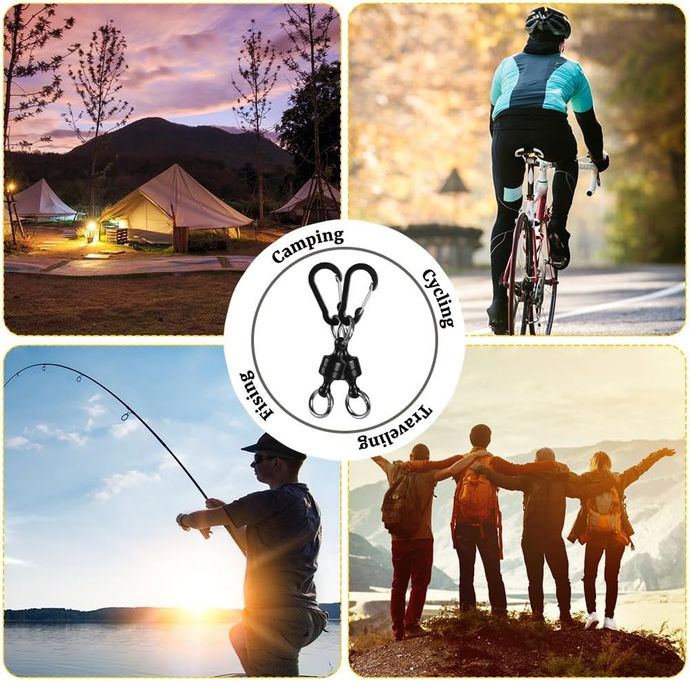 Thumbnail 5 de Magnetic Carabiners 2/4 Pcs – Magnetic Net Release Quick Release Keychains for Fishing, Camping, Hiking, Biking