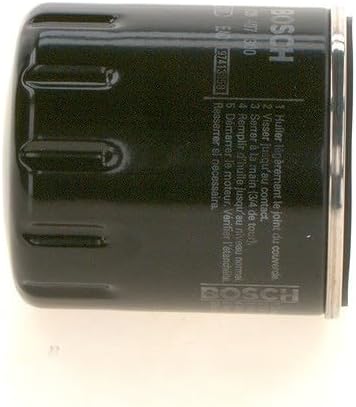 Detalle 2 de Bosch P7300 Ölfilter für Autos – zuverlässige Motorschmierung durch effektive Ruß- und Partikeltrennung