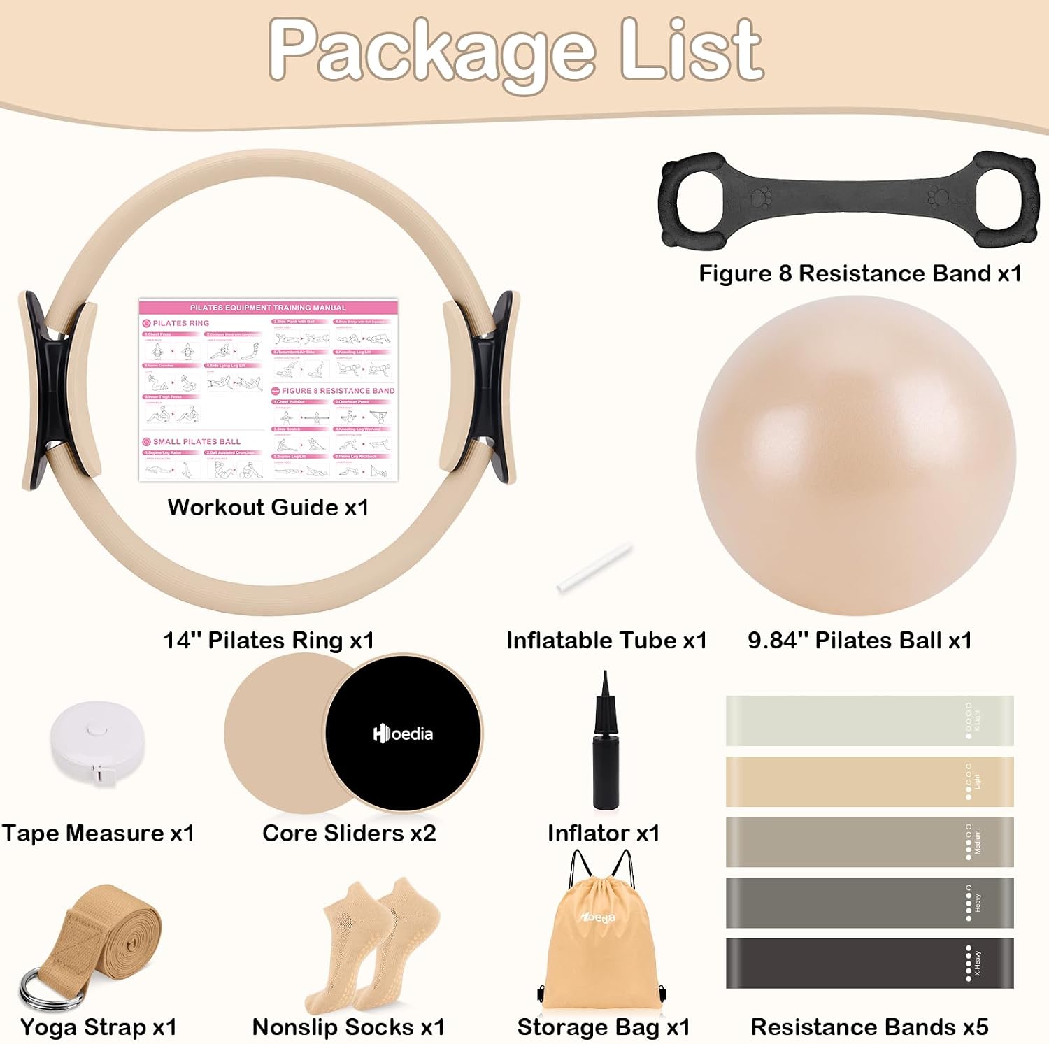 Detalle 2 de Hoedia Pilates Kit with 14-inch Ring