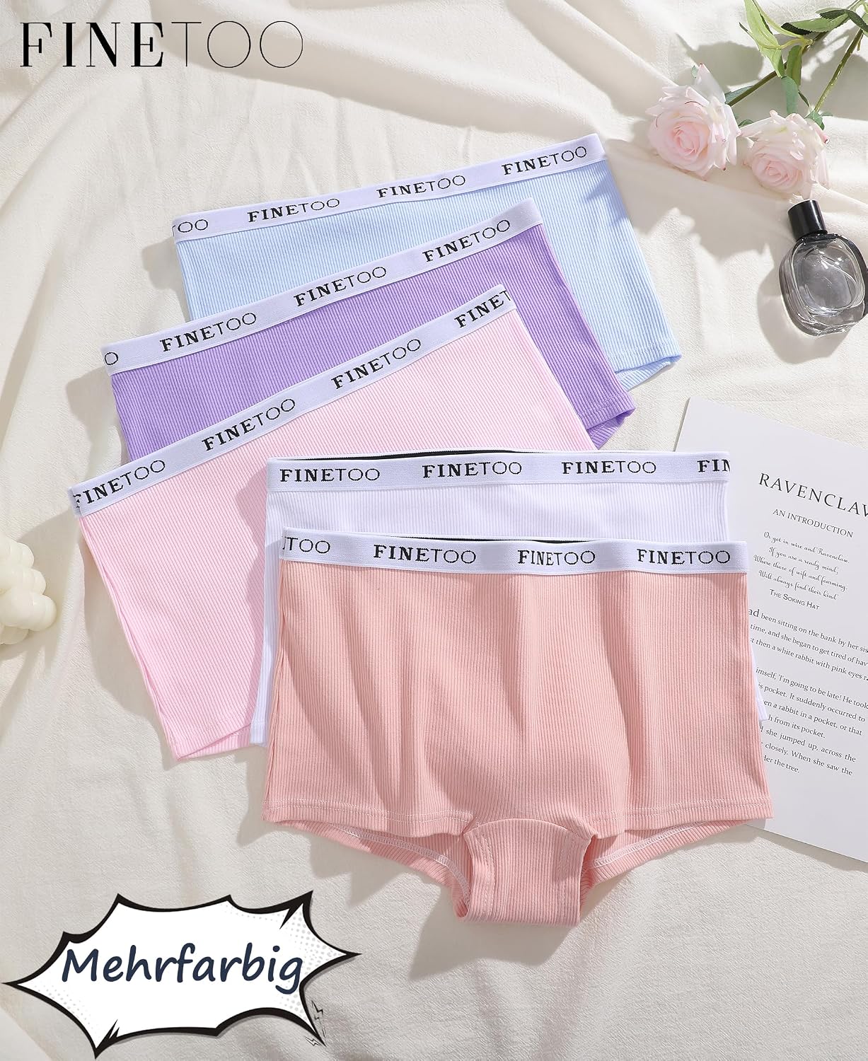 Thumbnail 4 de FINETOO Boxershorts 5er Pack Baumwolle S-XL