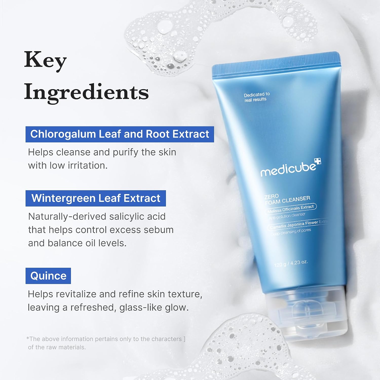 Detalle de medicube Zero Foam Cleanser 120 g – milde Reinigung in Schaumform