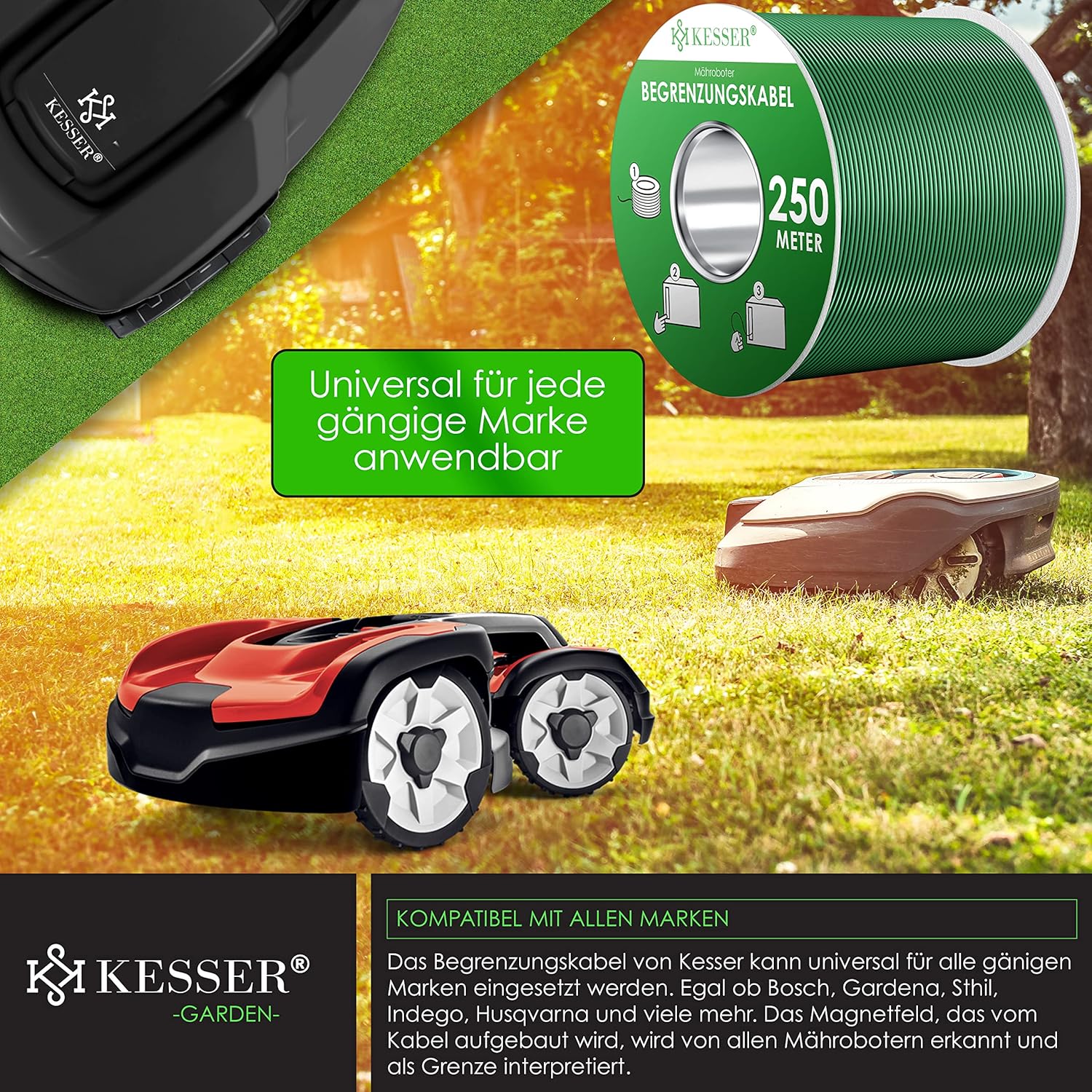 Thumbnail 4 de KESSER® Set de Limitación para Robot Cortacésped 🌱
