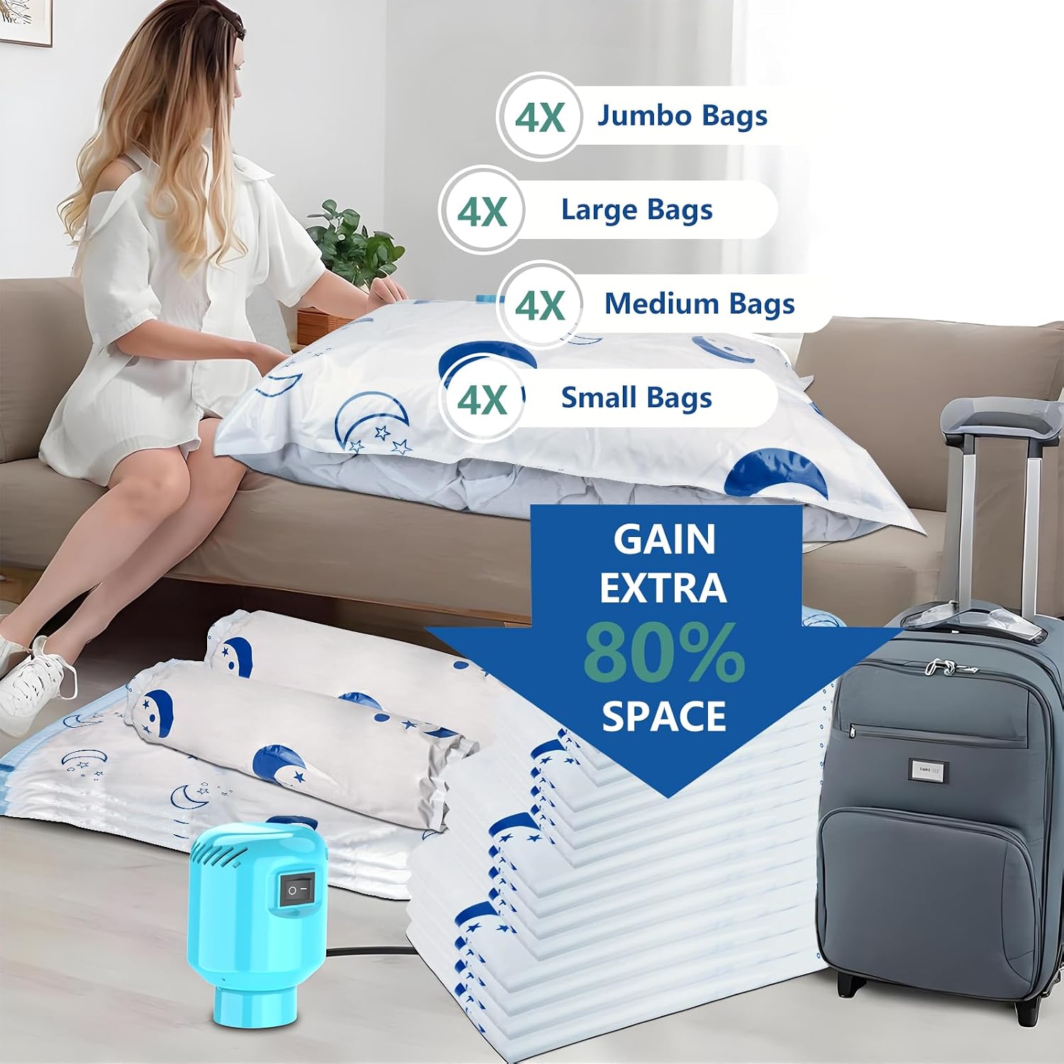 Thumbnail 6 de SZO Vacuum Storage Bags 16-pack