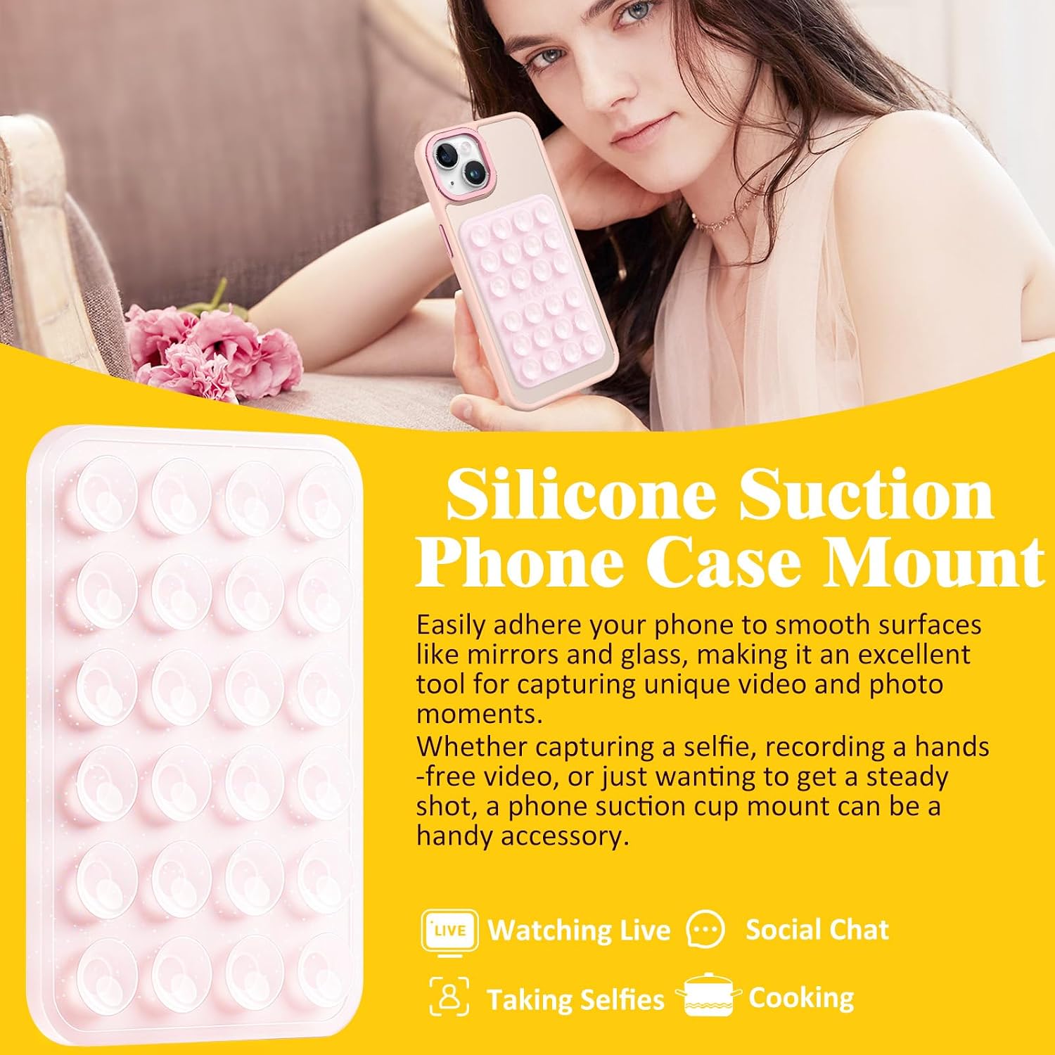 Detalle 2 de Anteel Silicone Suction Phone Mount 2.17" x 3.15