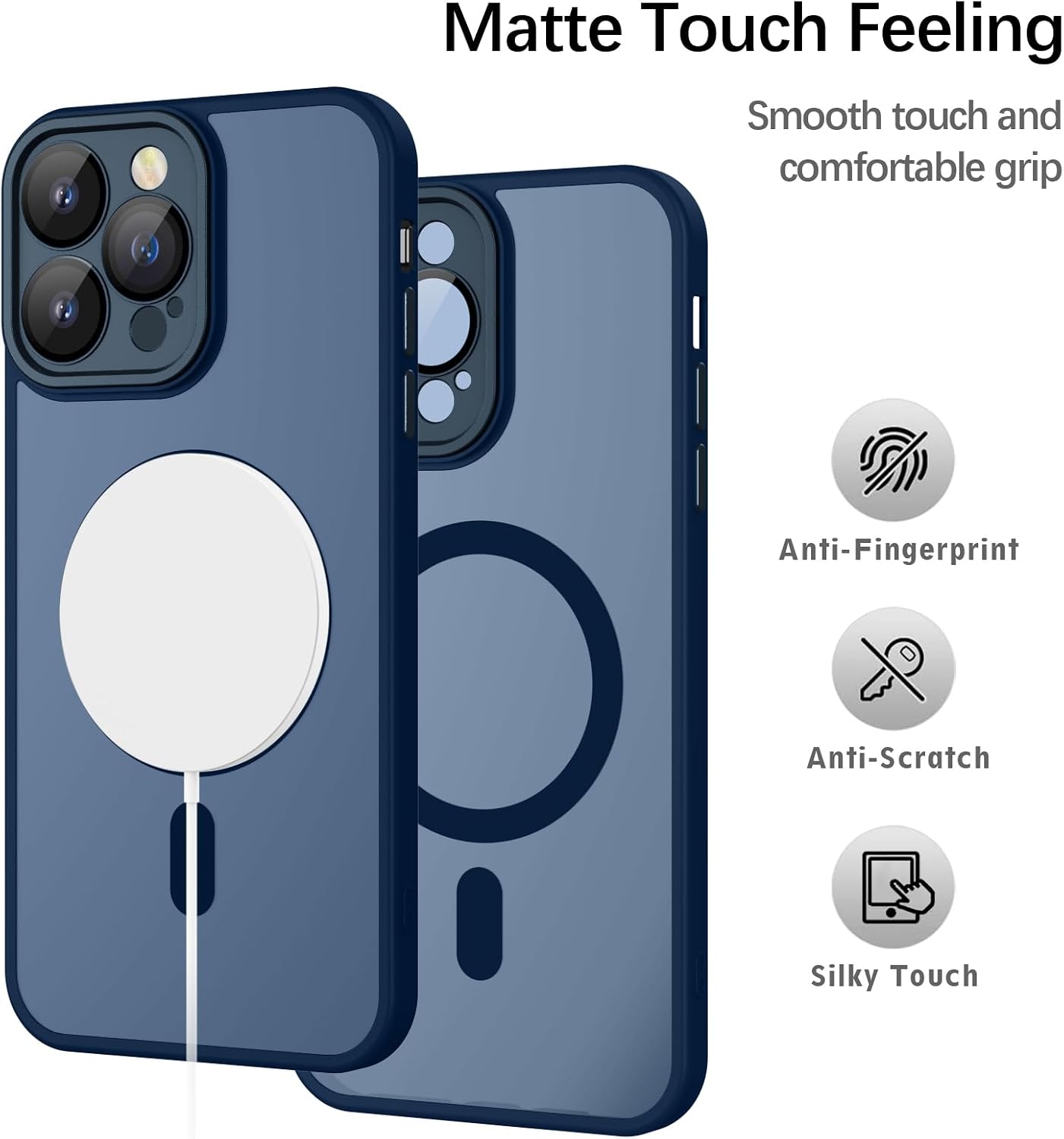 Detalle 2 de YUANDMI Cover magnetica per iPhone 14 Pro