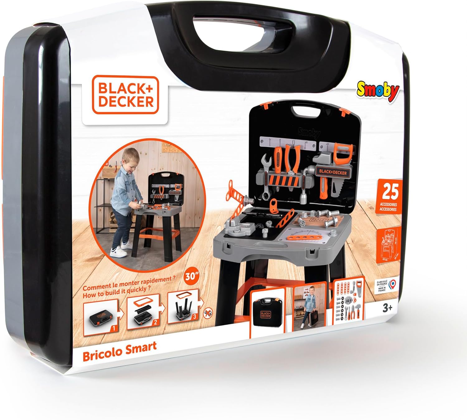 Thumbnail 4 de Smoby Black & Decker Banco de Trabajo maletín 33 accesorios