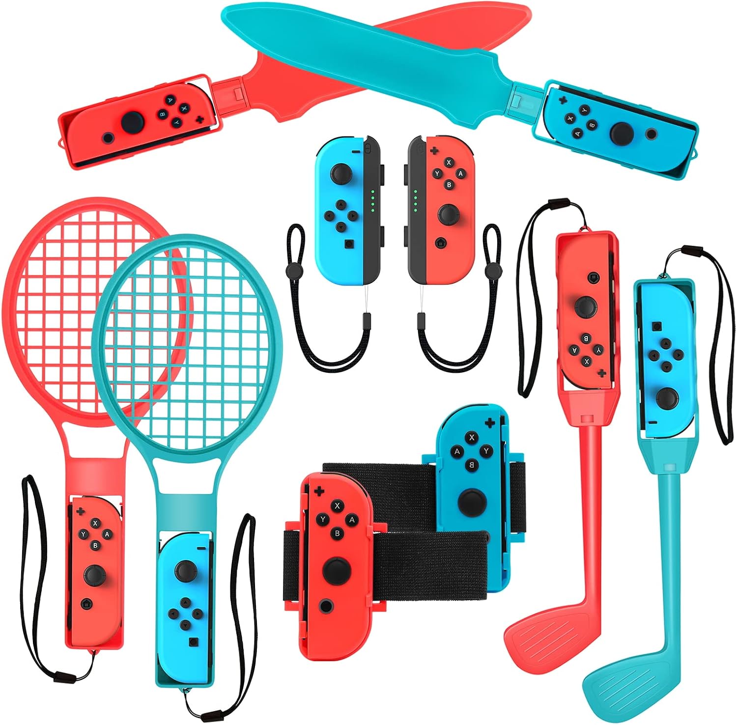 Detalle de Nintendo Switch 2025 Sports Accessories Bundle 10-in-1