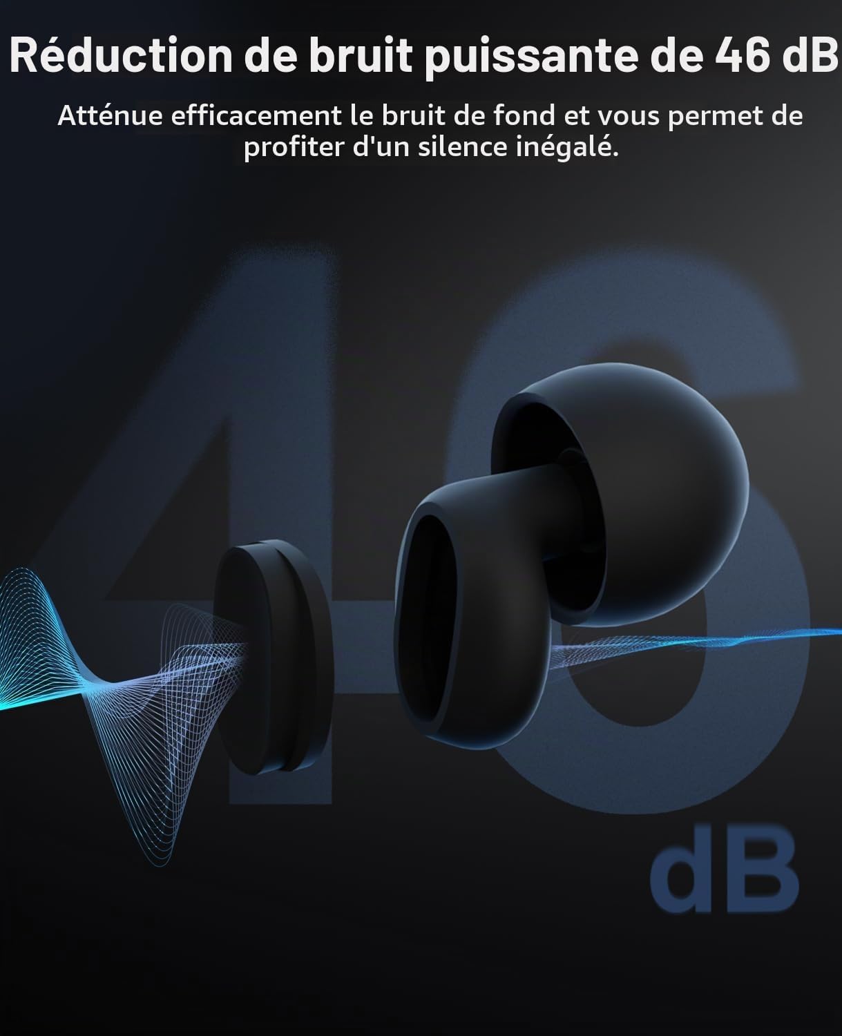 Thumbnail 1 de Bouchons d’oreille en silicone VANPIE 37 dB – version 2026, pour dormeurs latéraux et concerts