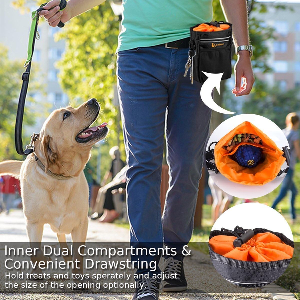 Detalle 2 de lanktoo Dog Treat Pouch Bag with Poop Holder