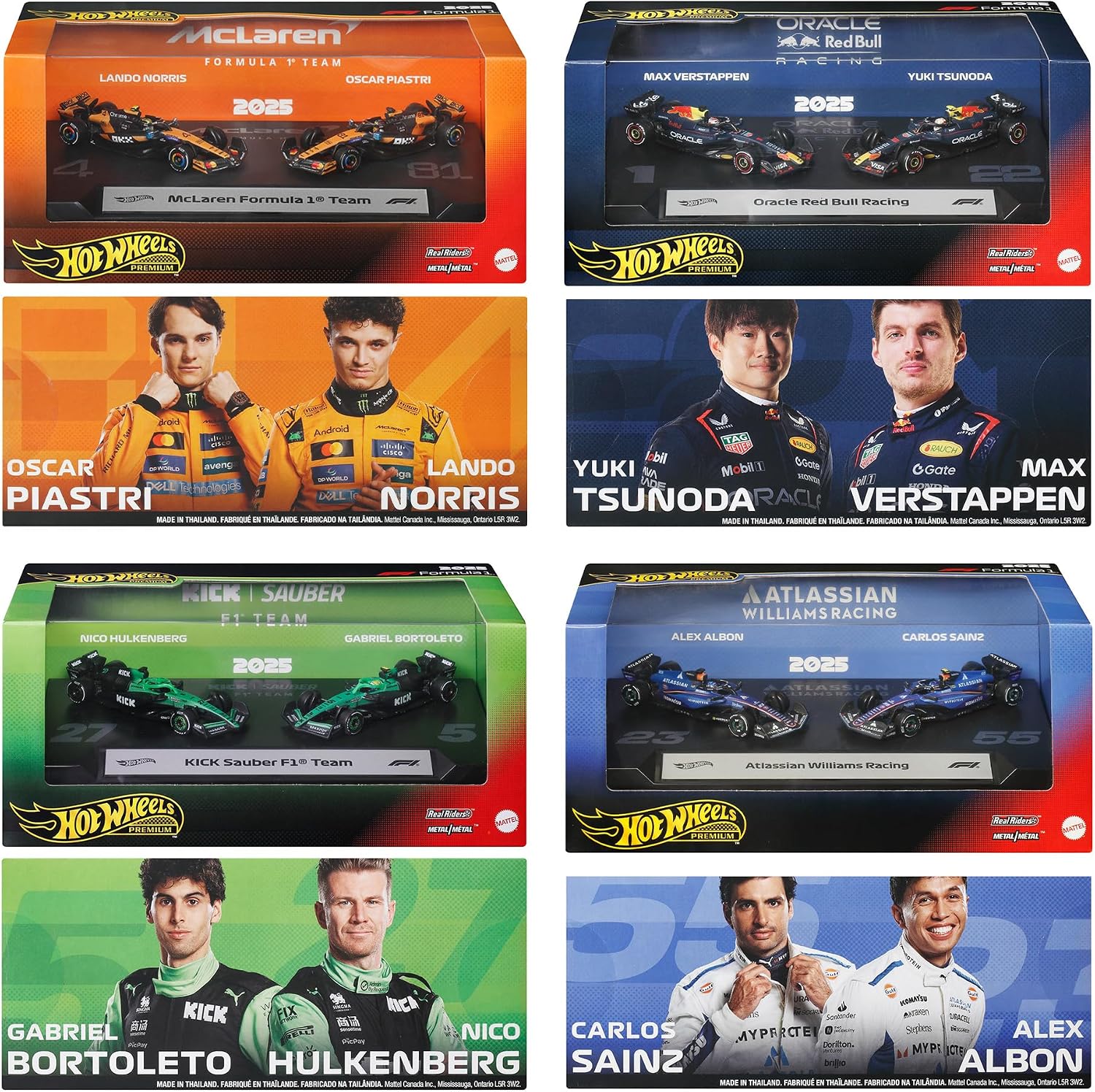 Thumbnail 5 de ホットウィール JMM89-986B プレミアム F1 2パックアソート 1:64ミニカー4セット