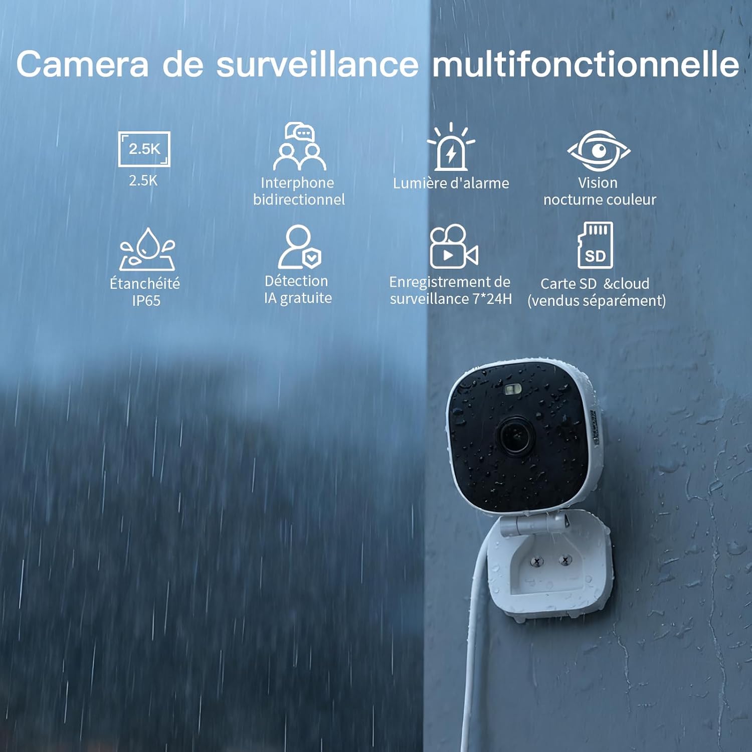 Thumbnail 1 de Caméra 4MP WiFi extérieure