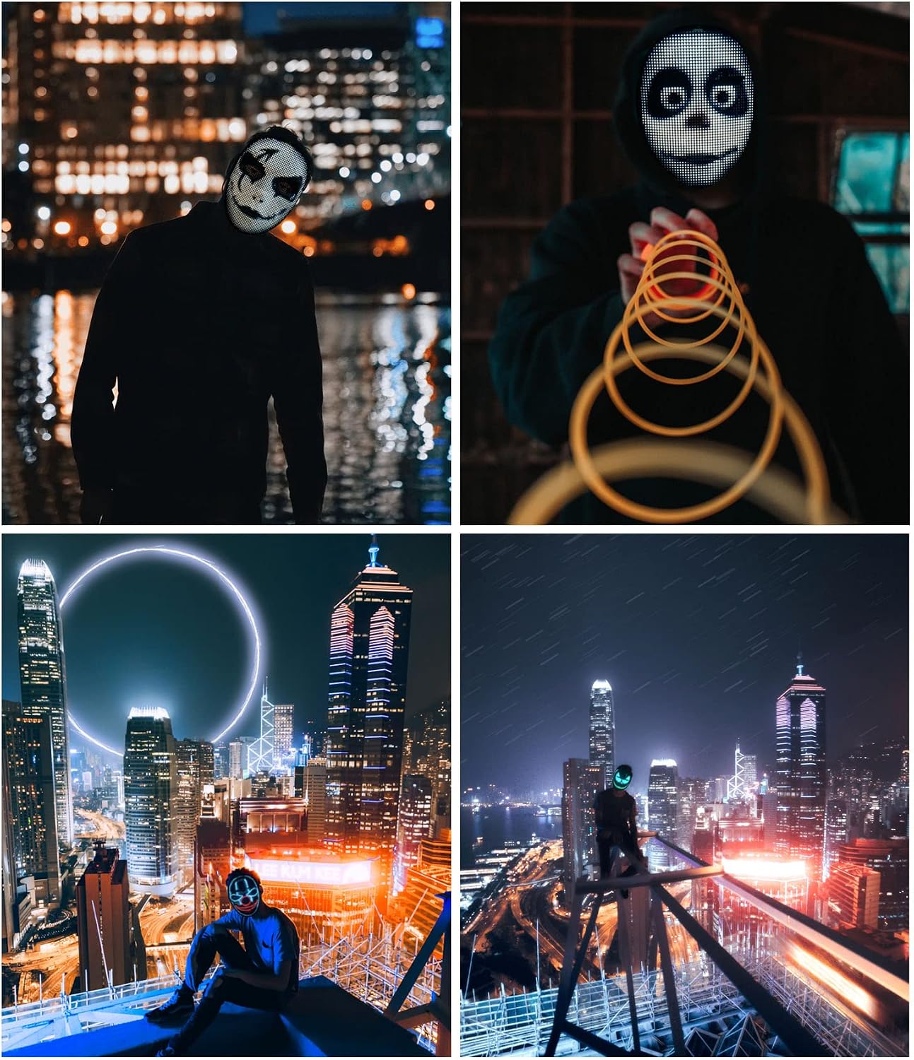 Thumbnail 6 de Gootus Customizable LED Halloween Mask with App and Gesture Control