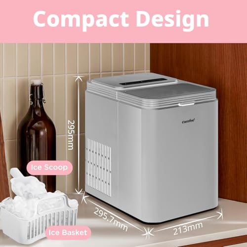 Thumbnail 5 de COMFEE' RCI12GY1EU(E) Macchina Ghiaccio 12 kg/24h, 8 Cubetti in 6–9 Minuti – Compatta e Portatile