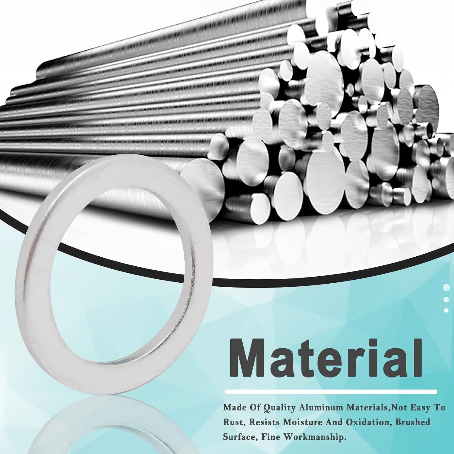 Detalle de Aluminum Flat Washers, 16mm ID