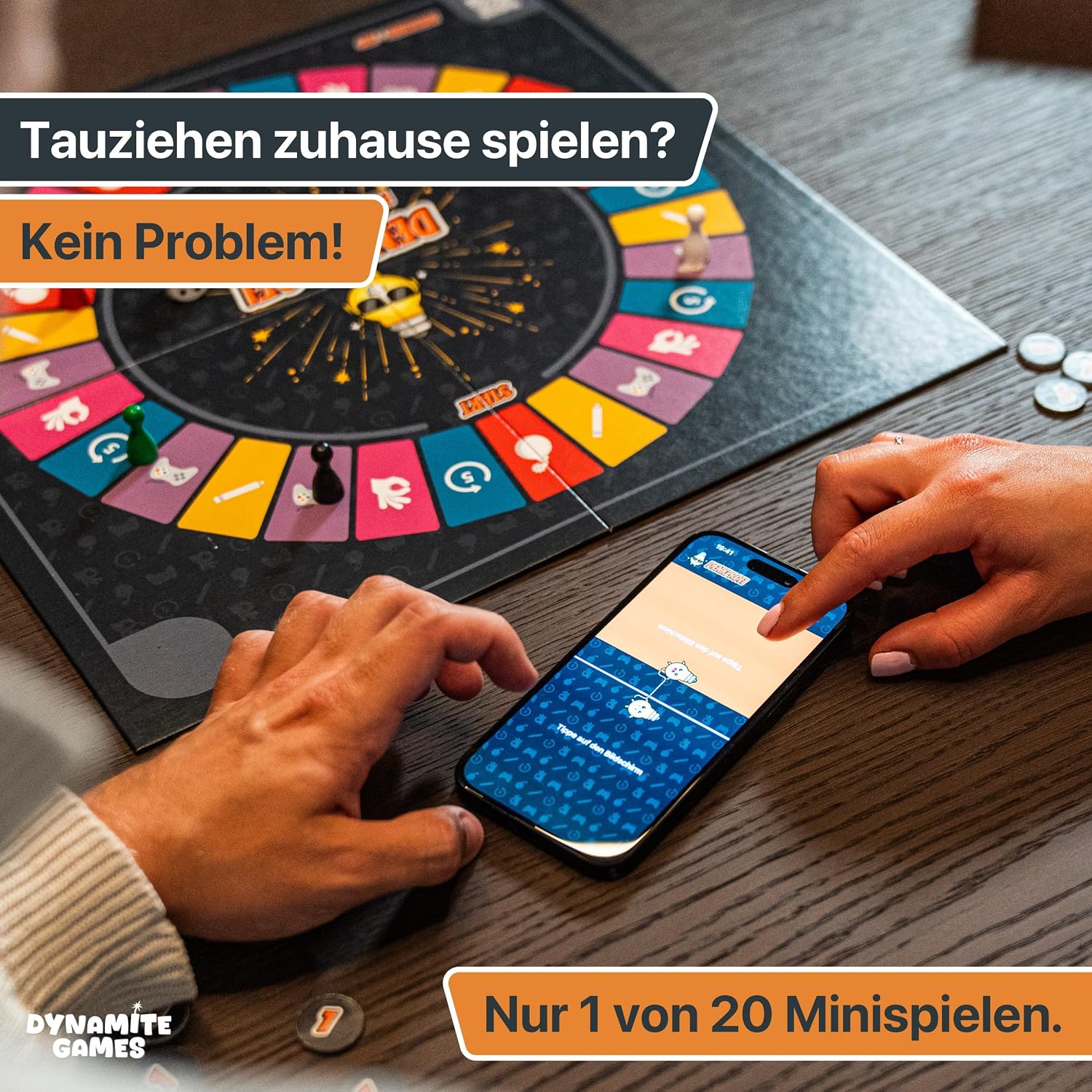Detalle 2 de Denkprofi – Das Brettspiel mit App: Interaktives Quiz- und Wissensspiel für 3–6 Personen