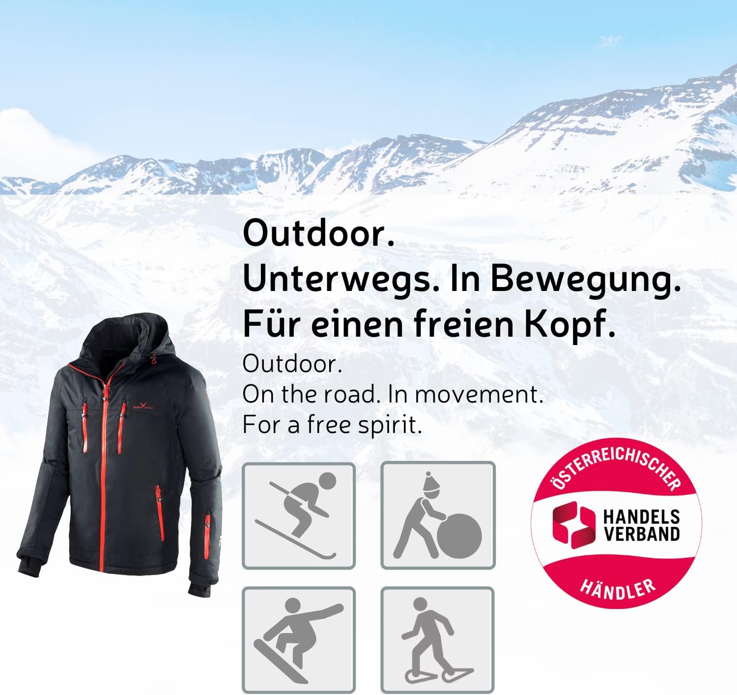 Detalle 2 de Black Crevice Veste de ski Homme 5000 mm