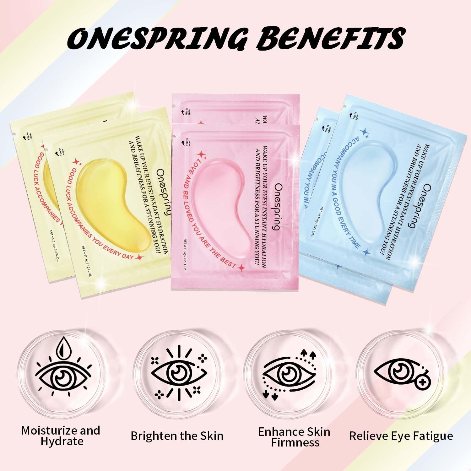 Thumbnail 2 de Onespring Eye Masks (24 Pairs): 3-Formulation Under-Eye Patches for Puffiness, Dark Circles & Fine Lines
