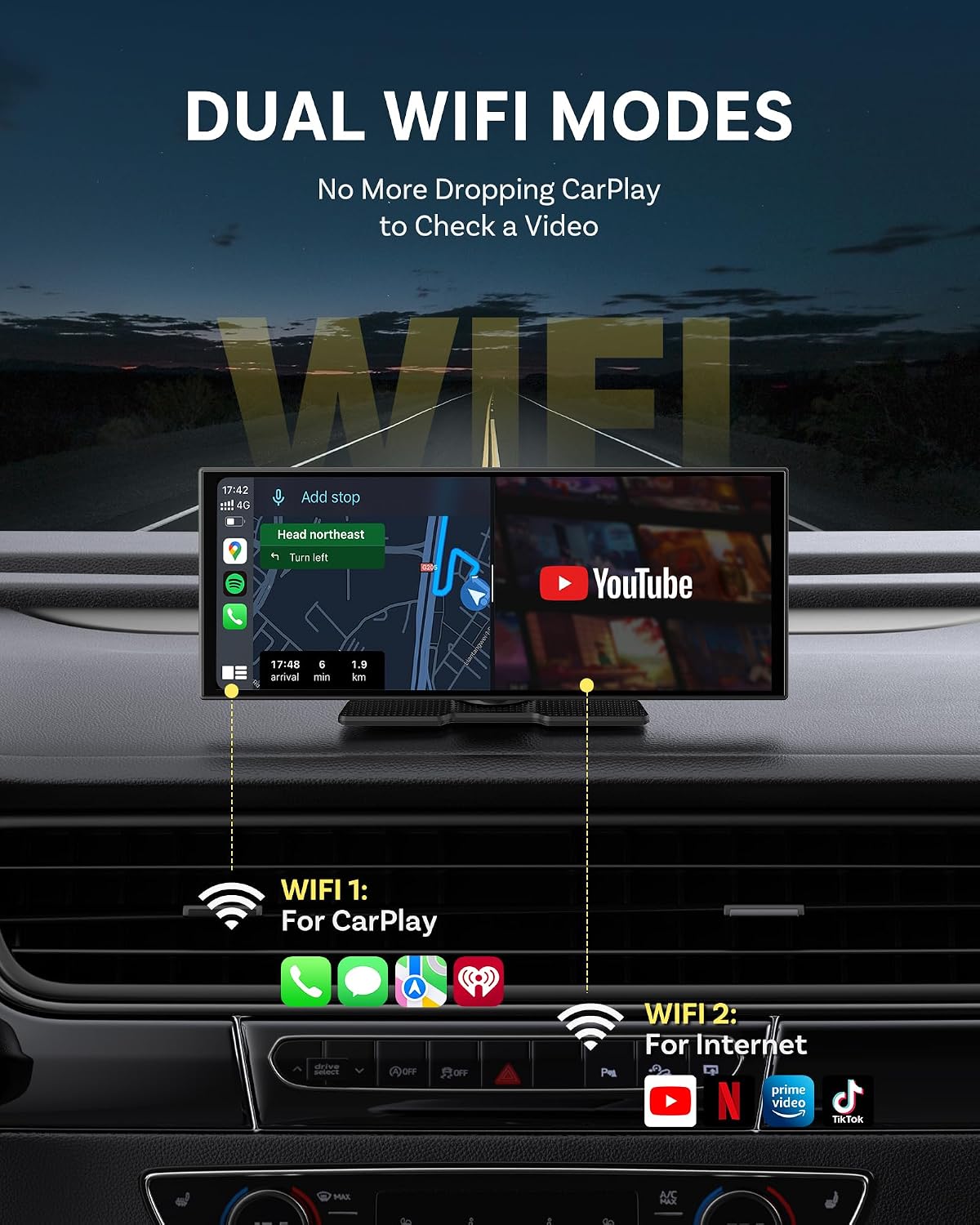 Thumbnail 2 de Ottocast Ottoscreen AI CarPlay Display
