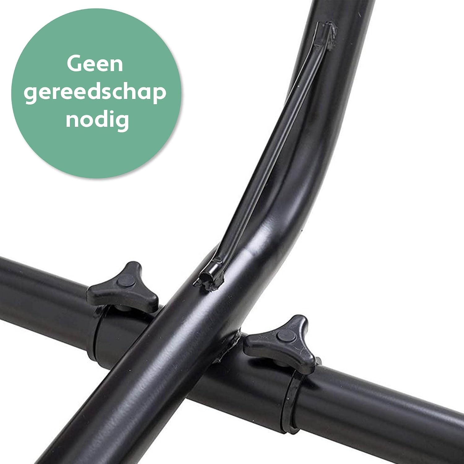 Detalle de VITA5 5437346 hangmatstandaard met tafel, verstelbaar stalen frame