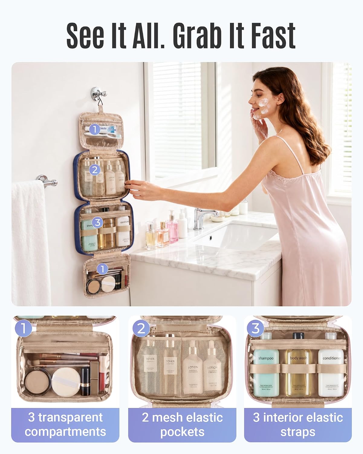 Detalle de LIGHT FLIGHT Hanging Toiletry Bag