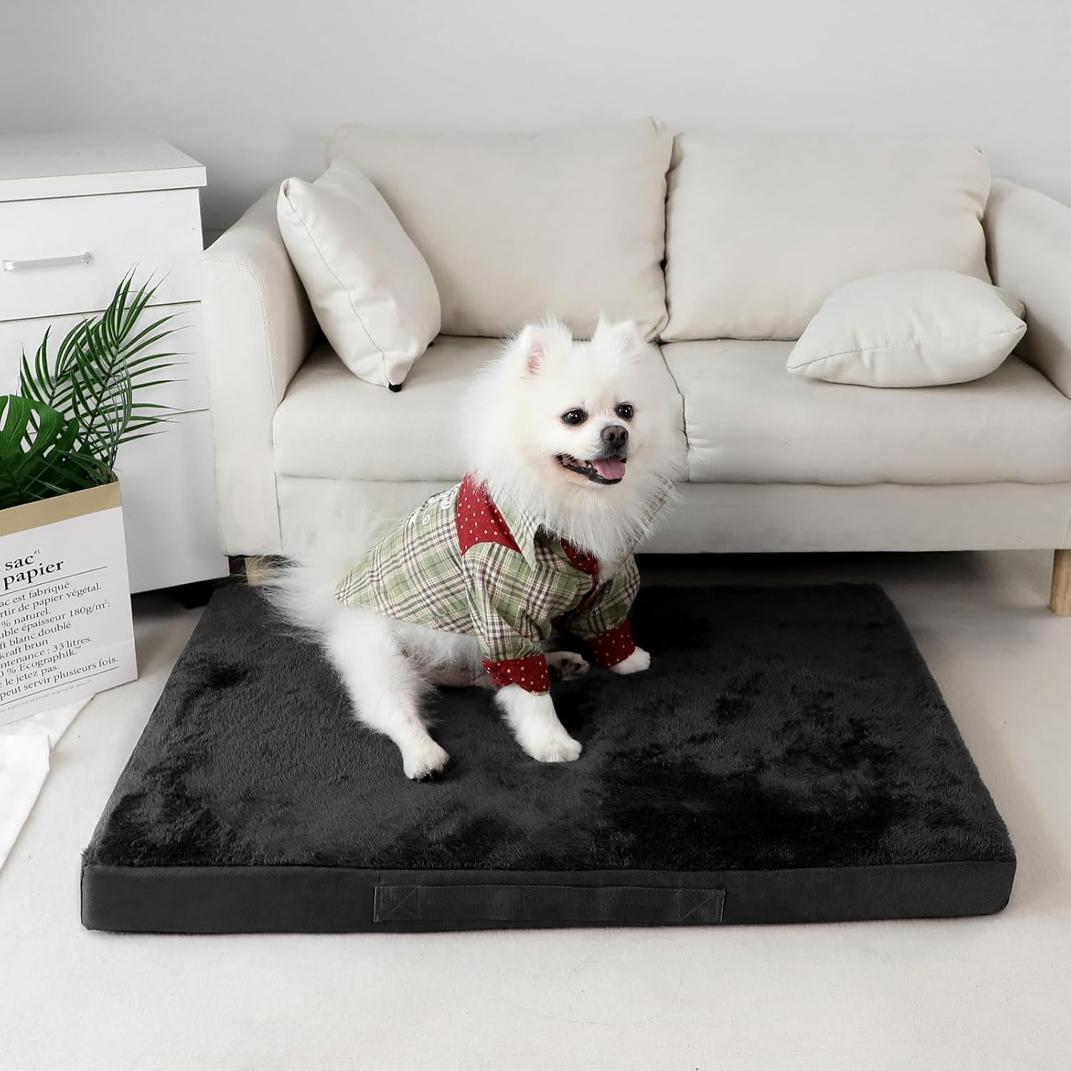 Detalle 1 de Nepfaivy 105×70×7.5cm waterproof dog bed