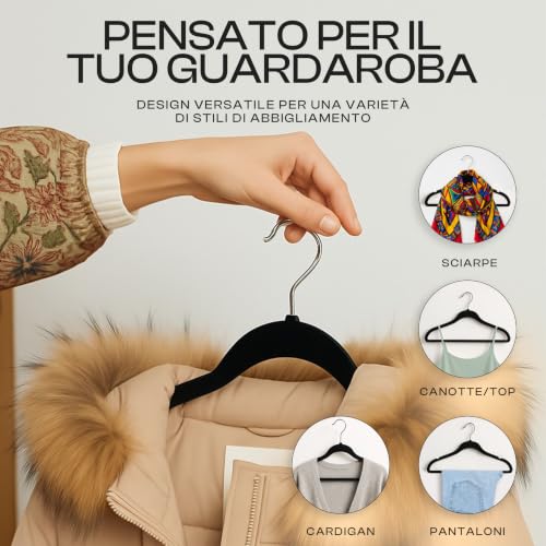 Thumbnail 6 de Utopia Home Premium Grucce Velluto Nero – Confezione da 50