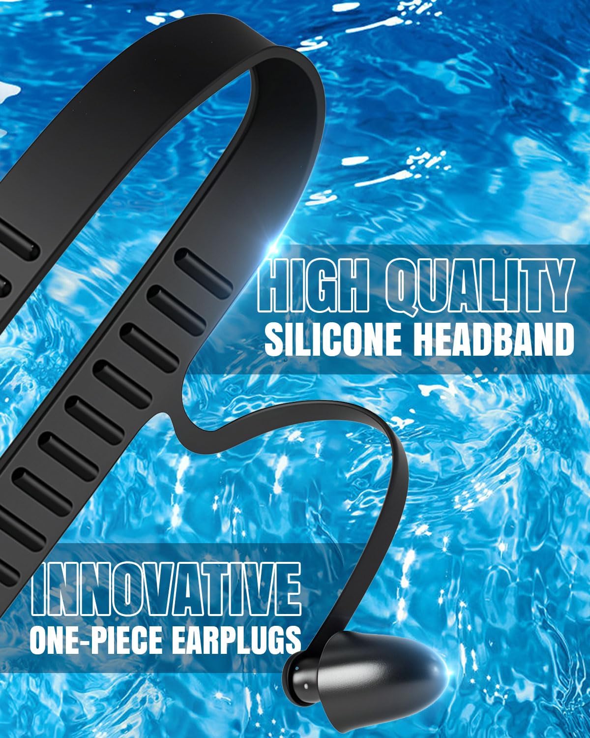 Detalle de Rantizon Swim Goggles 2 Pack: 180° Panoramic View, Anti-Fog & UV Protection