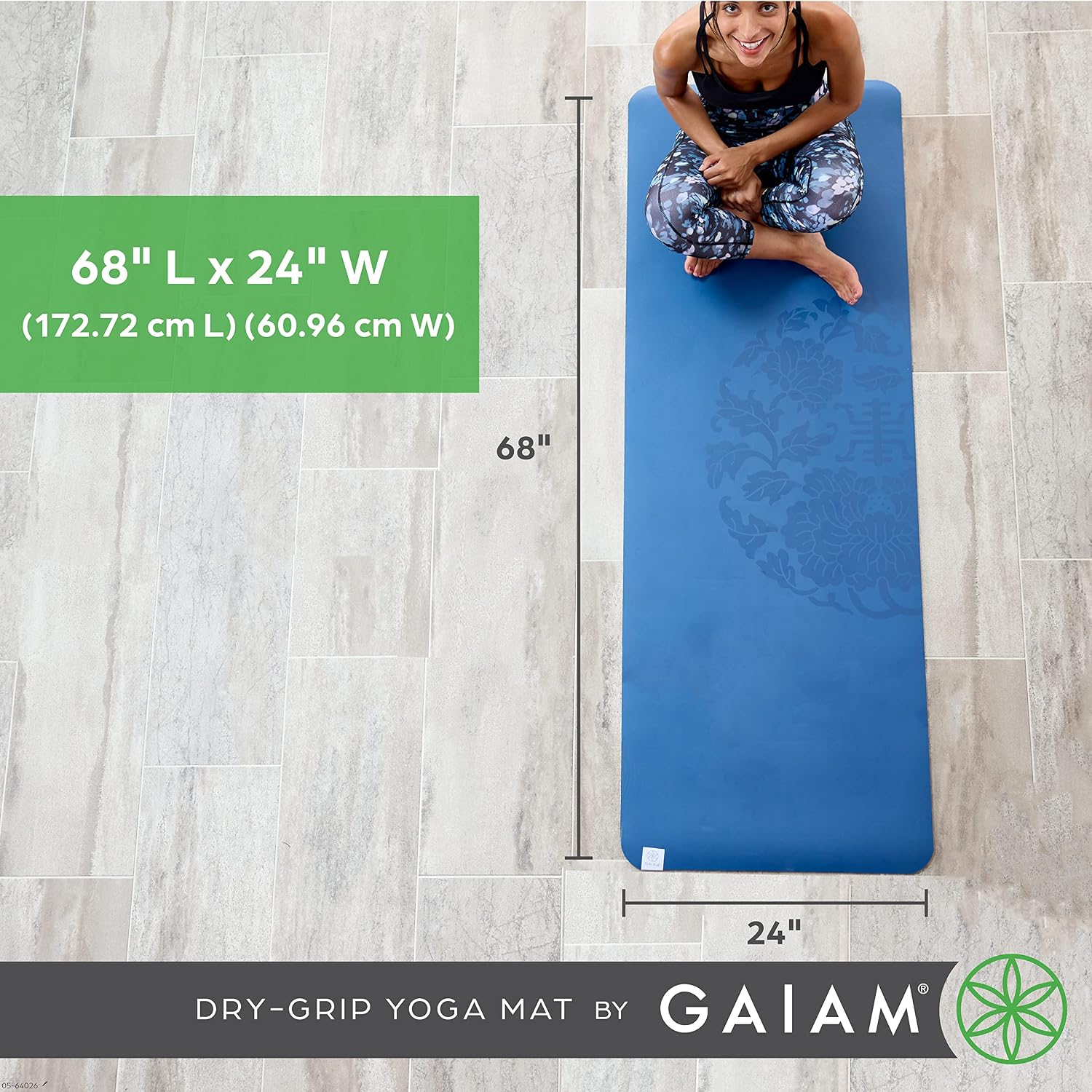 Thumbnail 5 de Gaiam Dry-Grip Yoga Mat 5mm ๐ง