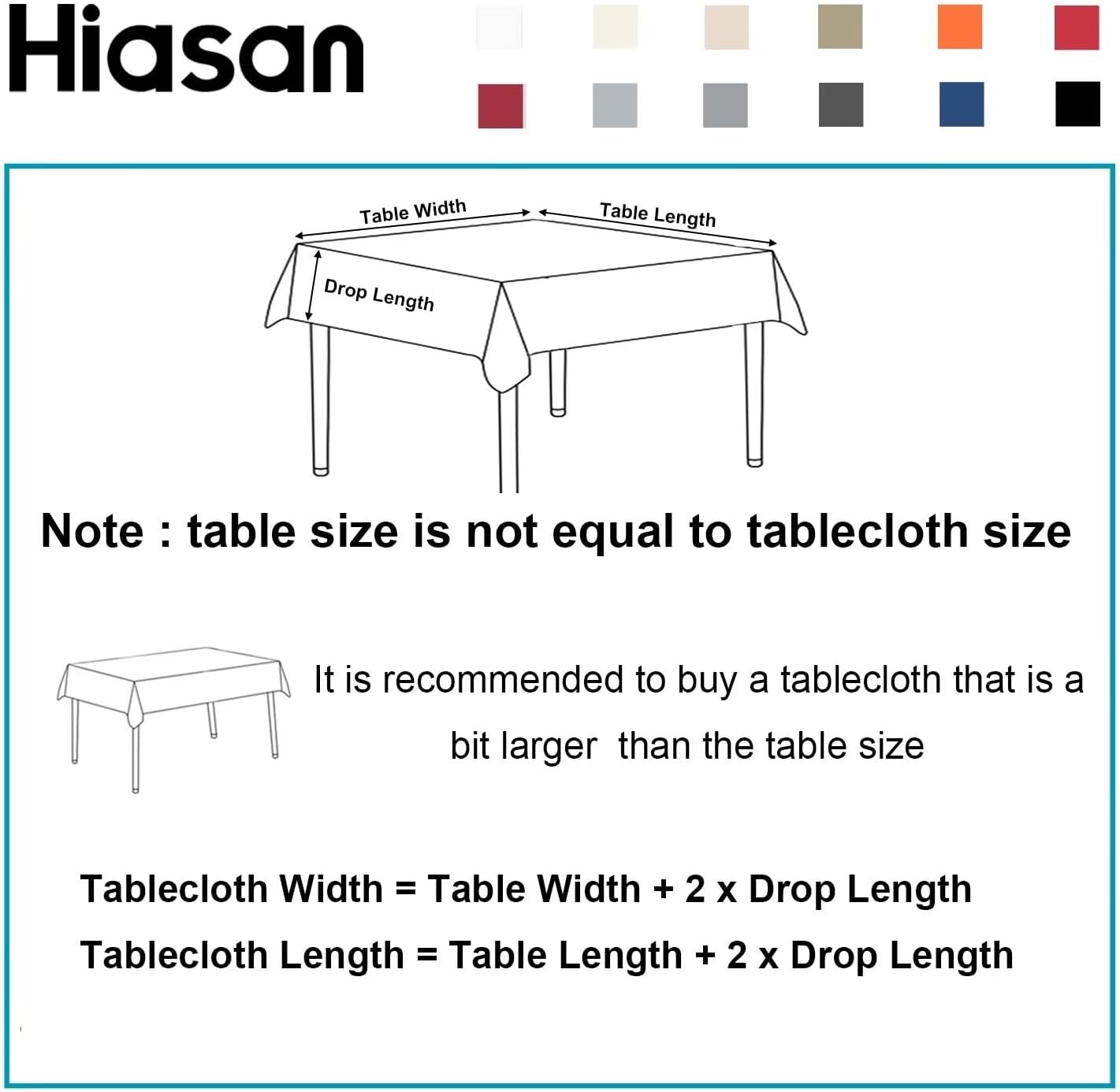 Thumbnail 4 de Hiasan nappe rectangulaire anti-taches lavable 140x300 cm gris pour extérieur, jardin et repas