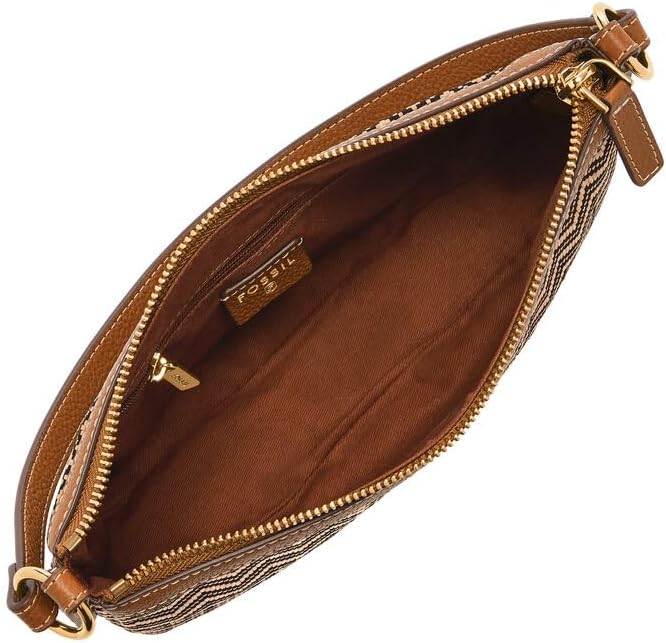 Detalle de Fossil Jolie Brown Crossbody : sac en cuir ou daim pour femme
