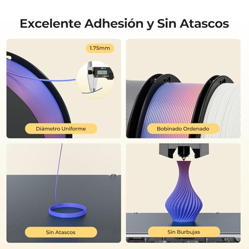 Detalle de Creality Filamento PLA 1.75mm 1KG – Precisión y fiabilidad para impresión 3D