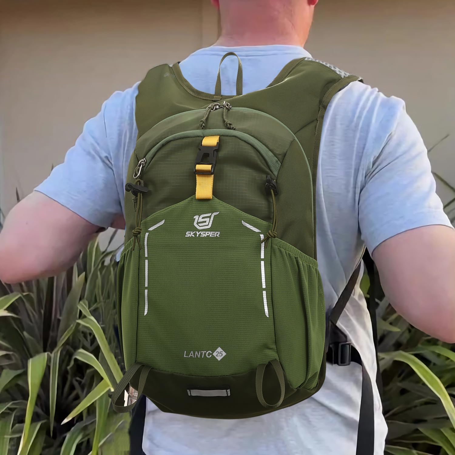 Thumbnail 5 de SKYSPER Wanderrucksack 25L – Leichter Tagesrucksack für Herren, Grün