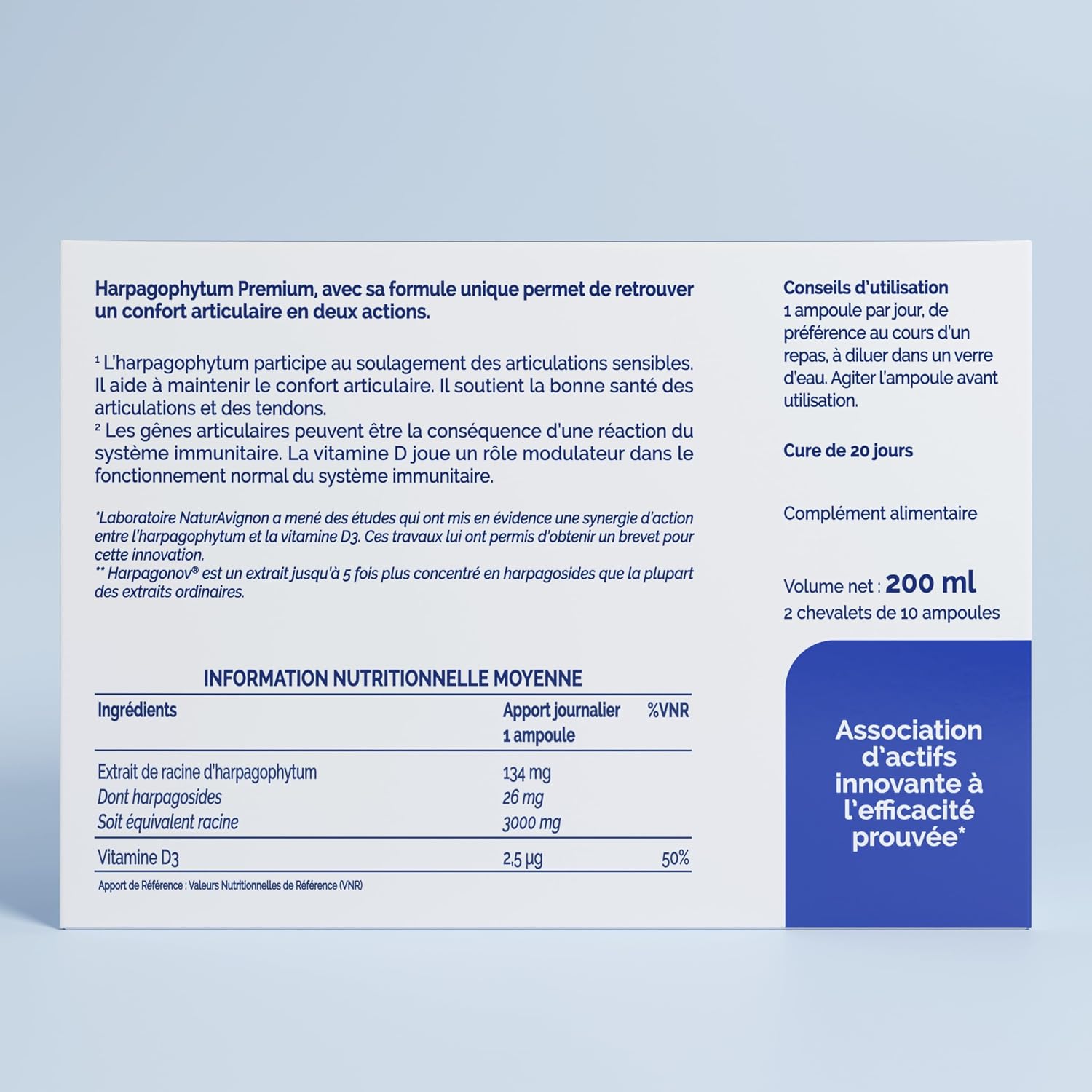 Thumbnail 3 de NaturAvignon Harpagophytum Ampoules Confort articulaire