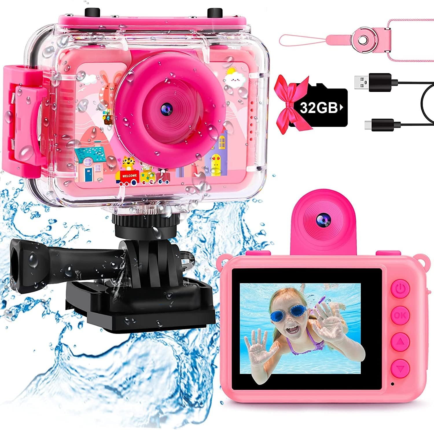 Detalle de GKTZ Cámara Infantil impermeable 20 MP 1080P