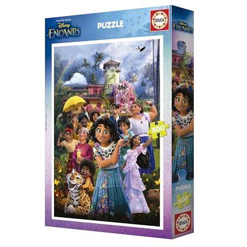 Thumbnail 4 de Educa Puzzle Disney Encanto de 500 Piezas 🧩 Incluye Pegamento, 34x48 cm